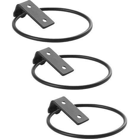 3 Pack Iron Flower Pot Holder Wall Mounted Indoor Outdoor Planter Rack
