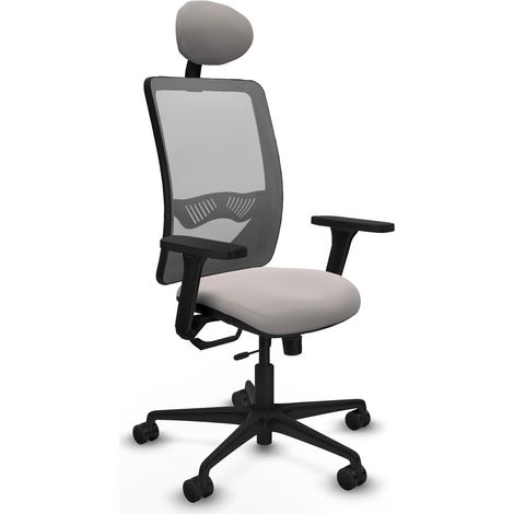 Chaise de bureau piqueras y crespo Zulema blanc simili cuir (1/2)