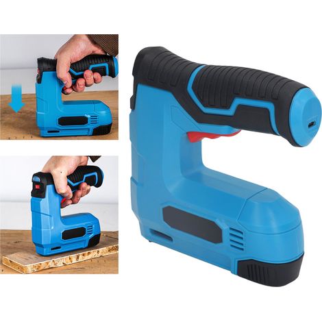 Cloueuse électrique droite, cloueuse pour le travail du bois, petite cloueuse portable sans fil pour usage domestique (1/5)