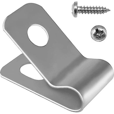 Online Store - 100 clips de clôture agricole en acier inoxydable avec vis à fil (1/5)