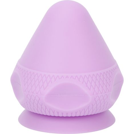 Boule de massage manuelle en silicone violette, ergonomique, absorption fine, finition soignée