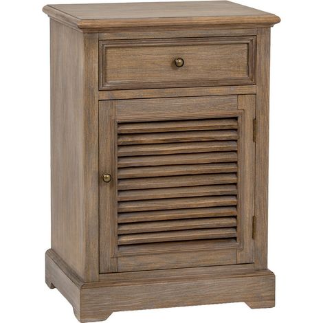 Delphine Collection 1 Drawer 1 Door Chest Right Hand - Wood - L38 x W50 x H72 cm - Brown