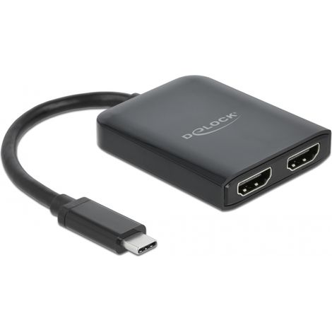 Delock Divisor USB Type-Câ¢ (Modo DP Alt) a 2 x HDMI MST / VXP