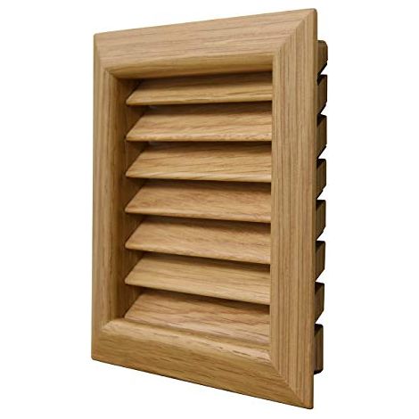 La Ventilazione LGES100QL Grille de ventilation carree en chene laque a encastrer Dimensions 112 x 112 mm (1/5)