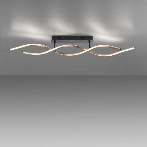[GEBRAUCHT] B-Ware Paul Neuhaus Polina LED Deckenleuchte dimmbar 2-flammig gold modern 3000K Lampe (1/5)