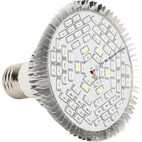 Ampoule LED horticole E27 50W à spectre complet pour plantes de serre, 78 LED (1/5)