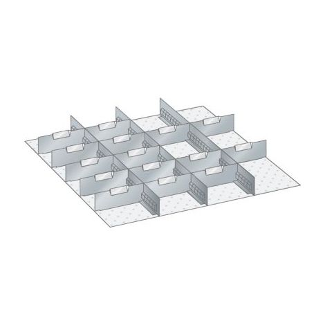 Lista Set Schlitzwände und Trennbleche 36x36E (BxTxFH) 612x612x75mm (1/3)