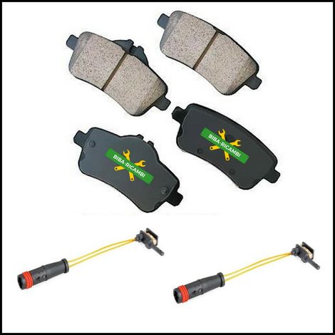 Pastiglie sensore freno posteriore per mercedes classe c (s203) t-model 2001