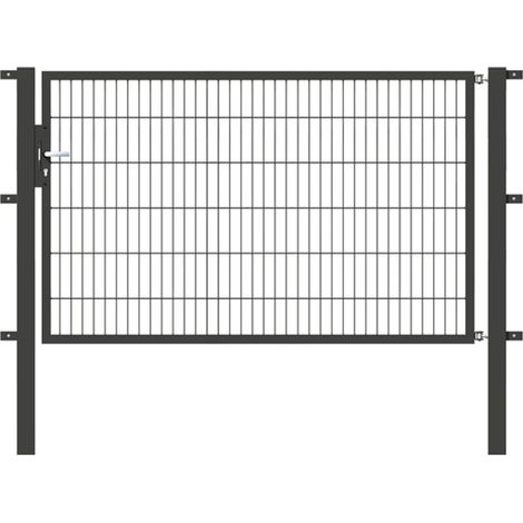 ALBERTS Einzeltor Flexo, fvz.anthr.Kst.b.RAL 7016, lichte BxH2000x1200, PF80x80/1900mm (1/3)