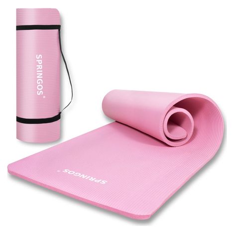 Universelle Trainingsmatte 183 cm dunkelrosa