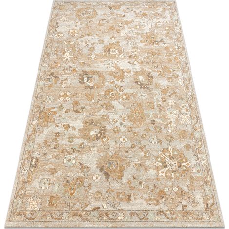 Wollteppich SOHO 477.22.LA115 OSTA Ornament, Blumen natur beige beige 160x240 cm