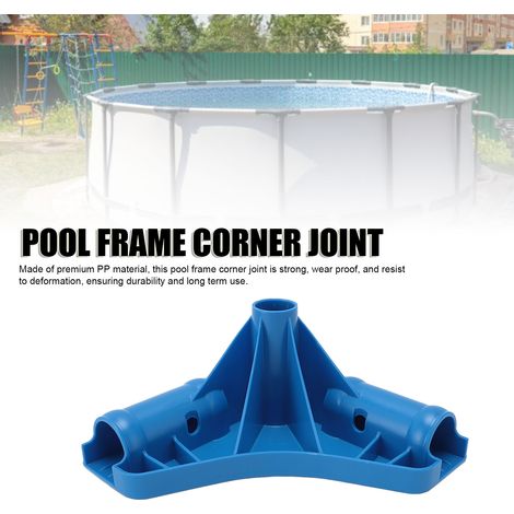 Junta de esquina para marco de piscina de PP - Conector para modelo P61016 - Mayor estabilidad estructural (1/5)
