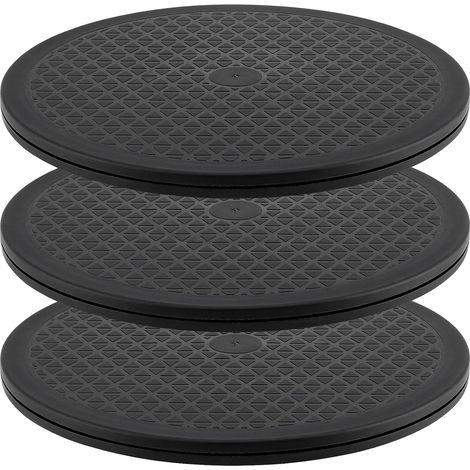3 Pack 12 Inch Rotating Trays 360 Degree Turntable with Steel Ball Bearings, Universal Plastic Pottery Turntable, 40kg Load Capacity (1/5)