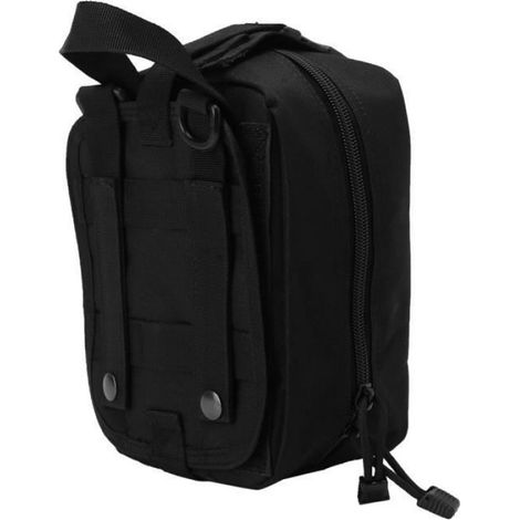Sac de Premiers Secours Trousse d'Urgence de Survie Médical pour Voyages Camping Voiture Maison Extérieurs, Noir (1/2)