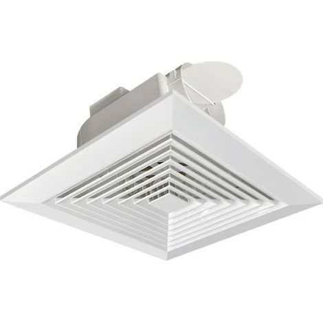 Extracteur d'air pour salle de bain avec clapet anti-retour, silencieux pour cuisine, plafond, bureau (6 pouces) (1/3)