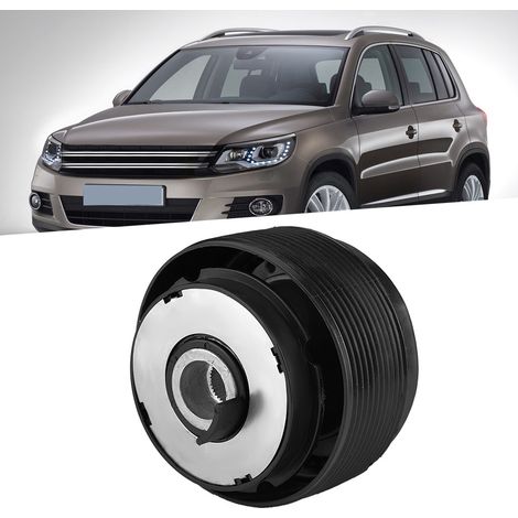Moyeu d'adaptateur de volant en alliage d'aluminium, kit de déconnexion rapide pour direction auto, pièce de rechange, 6 boulons, noir, universelle (1/5)