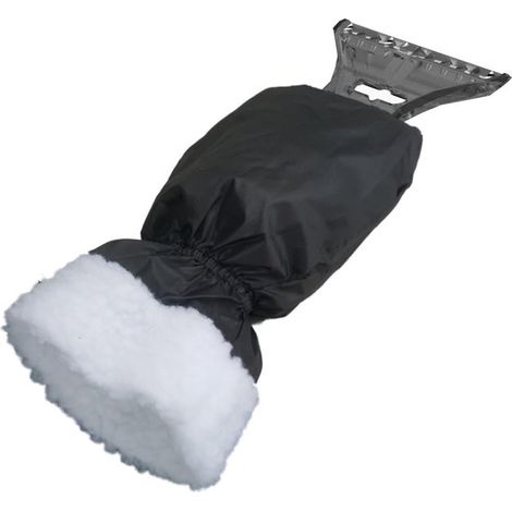 Raschietto per ghiaccio per auto, raschietto per ghiaccio con guanto, pala da neve 2 in 1, raschietto per finestrini, raschietto per neve, raschietto, antigelo, accessori per auto, con guanto (1/5)