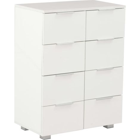 Maison Exclusive - Credenza Bianco Lucido 60x35x80 cm in Legno Multistrato
