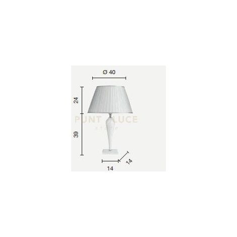 LUMETTO RAVEL CRISTALLO E CROMO ATTACCO E27 1 LUCE H.39+24CM