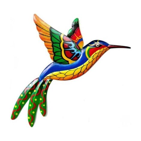 Pair Lntyq Décoration murale Colibri en métal – Décoration murale en fer forgé – Décoration murale à suspendre – Décoration d'intérieur ou d'extérieur pour maison, jardin, cour, terrasse, clôture