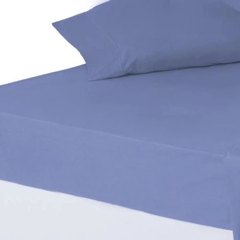 Drap-housse - JUANIO - 150 x 200 cm - 52% polyester/48% coton - Bonnet 30 cm - Anti-acariens