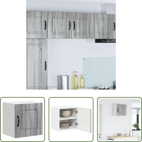 Holzschrank -  Küchenschrank mit Speicher Kalmar Graues Sonoma 40 x 31 x 40 cm (1/5)