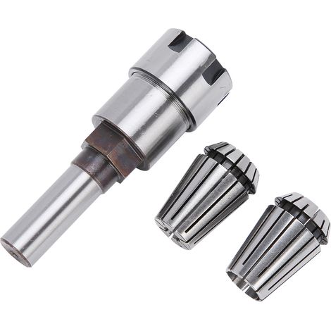 3 pcs mandrin à pince fraise (6,5 mm + 13 mm) + tige d'extension queue 1/2 outil CNC tour (1/5)