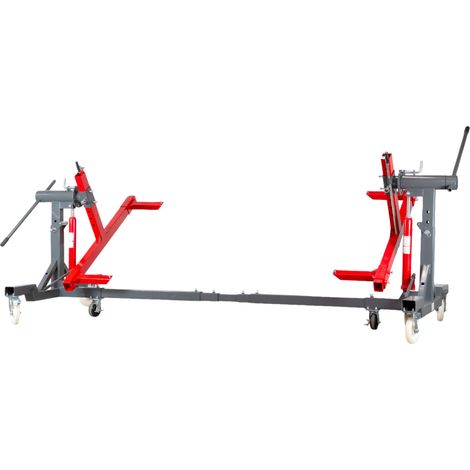 Pont rotatif carrosserie 360° - 2T - Mobile avec grandes roues 200 mm - Support pivotant pour restauration véhicule MW Tools KTB2000P (1/5)