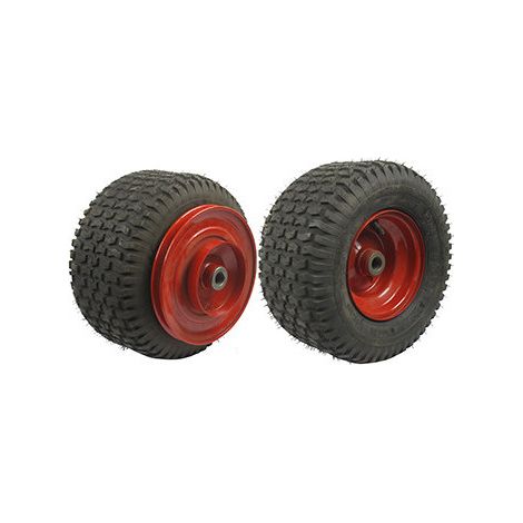 Rueda completa con polea y tambor adaptable para Bobcat - Bunton - John Deere - Snapper, diámetro de agujero: 22,2 mm, longitud del buje: 165 mm