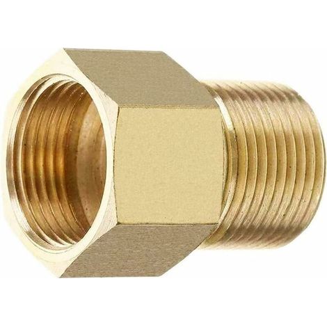Raccord de nettoyeur haute pression en laiton, adaptateur de tuyau femelle M22 15 mm mâle vers M22 14/15 mm femelle