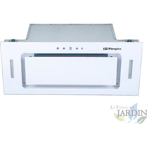 Hotte à cassette en cristal Orbegozo 230W. Panneau de commande tactile et numérique