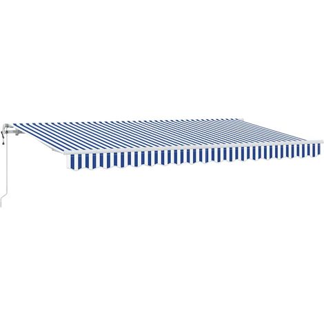 Maison Exclusive - Tenda Retrattile Blu 400 x 200 cm Tessuto