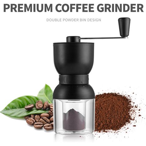 Moulin à café, avec broyeur en céramique, broyage plus rapide, finesse réglable (1/4)