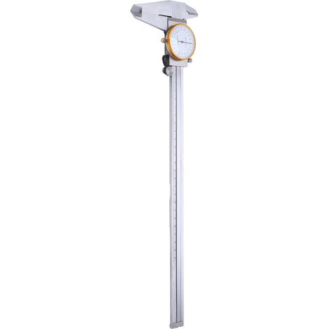 Pied à coulisse à vernier 0-300 mm, règle de mesure manuelle en acier avec cadran clair, précision 0,02 mm (1/5)