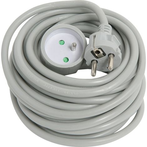 DEBFLEX - PROLONGATEUR 2P+T 16A 3G1,5 MM² HO5VV-F 10M GRIS - 335262