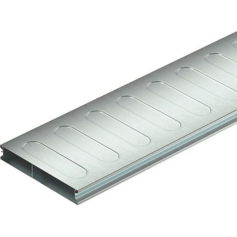 OBO Bettermann Unterflurkanal, 2-teilig 2-zügig 2000x190x28 Stahl bandverzinkt, 2 Meter, 7400256 (1/3)
