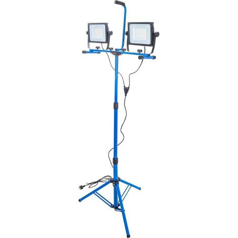 Projecteur de Travail Double SMD-LED 2 x 70W - Avec Pied - Puissant et Stable, 140W - D-Work