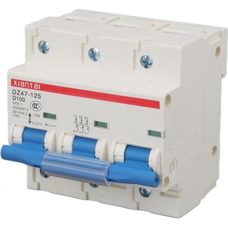 Disjoncteur miniature triphasé 100 A 400 V haute sécurité avec protection contre les surcharges pour applications domestiques et industrielles