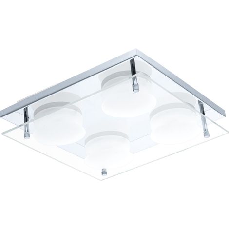 Lampe de plafond à design Abiola Chrome à 4 lumières - 75329