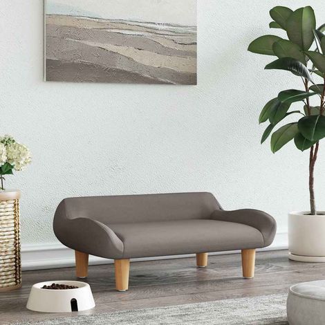 vidaXL Cama para perros de tela gris taupe 70x40x24 cm (1/5)
