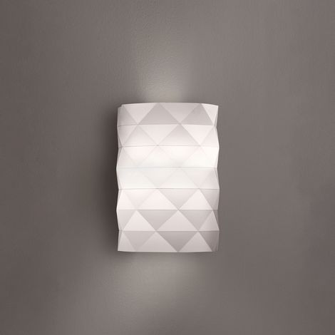 Applique Moderna Prisma Polilux ® Bianco 1 Luce E27