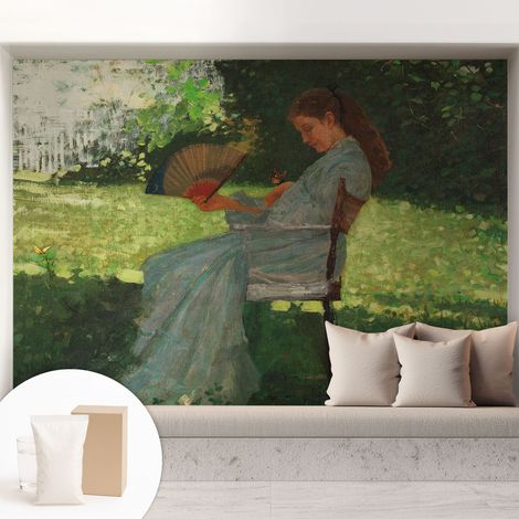 Tapete Vliestapete mit Kleber - Wanddekoration - Wandfolie - 3D Tapete Wand - Wohnungsdeko Sommerliche Harmonie 208x146 cm (1/5)