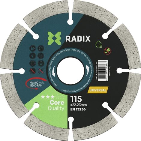 Radix - Universele diamantschijf - 115 mm - Core (1/3)