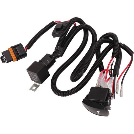 Kit relais faisceau câblage klaxon 12V 24V 40A bobine cuivre pur ignifuge pour voiture camion avertisseurs escargot (1/5)