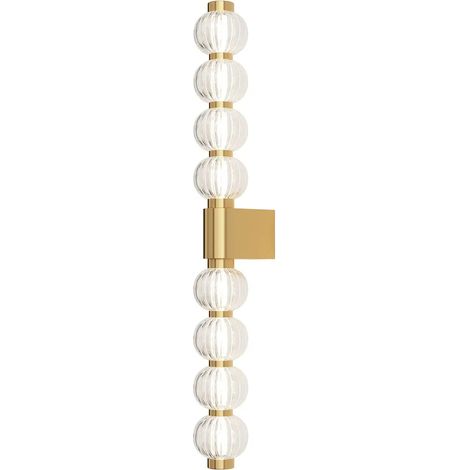[GEBRAUCHT] B-Ware Maytoni Led Wandleuchte Leuchte Amulet Linear 76 Cm Klar Gold Beleuchtung