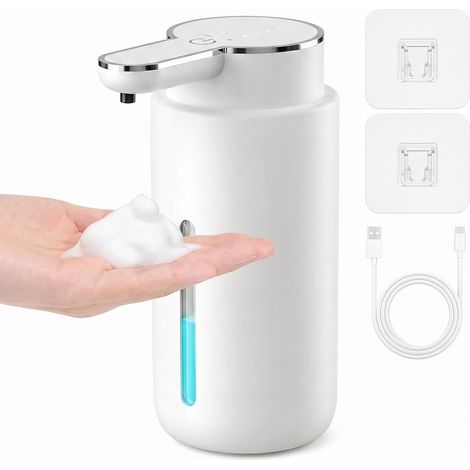 400ml Distributeur Savon Automatique, 4 Vitesses Distributeur Savon Mousse (1/5)
