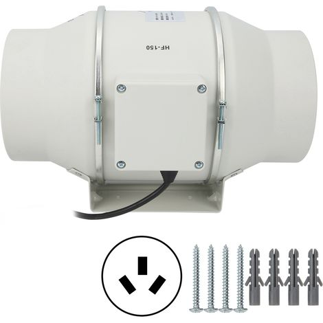 Ventilateur d'extraction à fréquence variable, économie d'énergie, 3000 tr/min, prise AU 220V AC, modèle HF-150PE, pour conduit d'air, usage domestique et professionnel. (1/5)