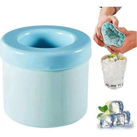 Cylinder Silicone Ice Cube Mold, Mini 3D Ice Cubes Maker (1/5)