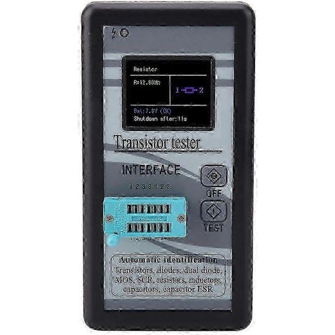 Testeur de transistors M328, testeur numérique multifonction avec écran LCD, plage de résistance 0,5 Ω - 50 MΩ, utilisé pour tester les triodes. (1/5)