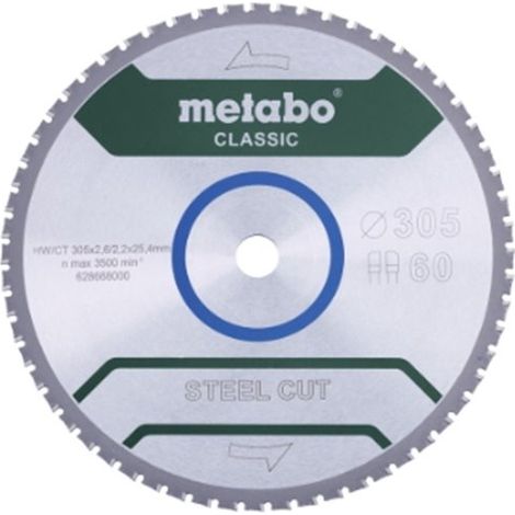 Metabo - Hoja de sierra para metal 355x25,4 mm, 72 dientes 628669000